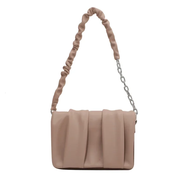 Retro PU Leather Underarm Top Handle Bag