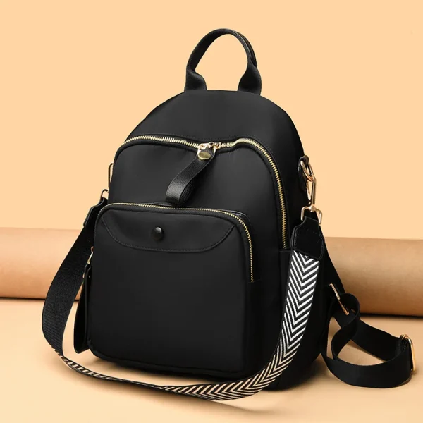 High-Quality Solid Color Leather Backpack