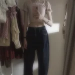 Vintage Women Wide Leg Jeans Harajuku Baggy Denim Trousers Oversized photo review