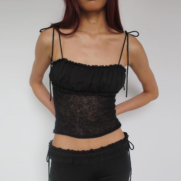 Women's Elastic Knitted Sexy Top