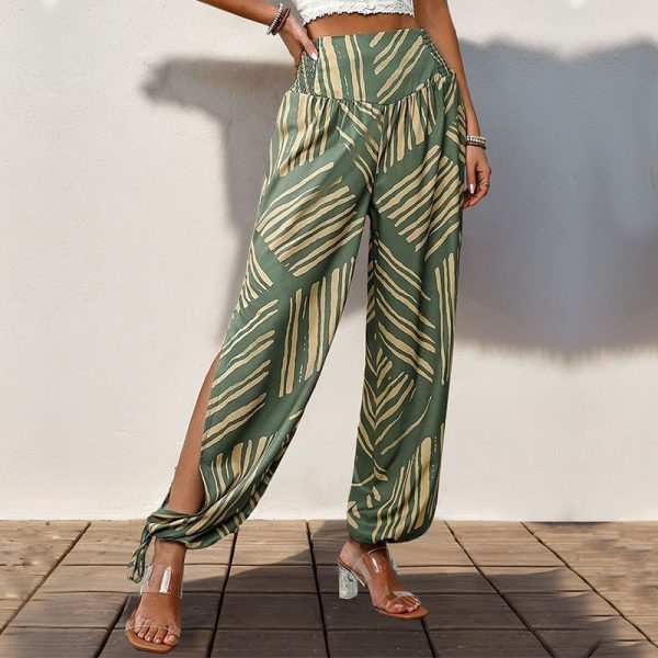 Women's Split Bohemian Skinny Pants