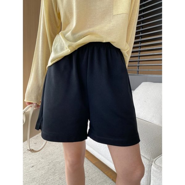 Women's Wide Leg Straight Five Points Slimming Sports Shorts