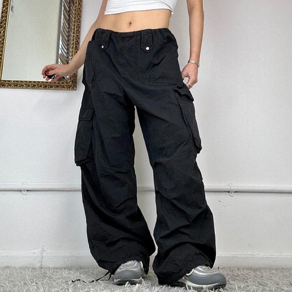 Women's Design Woven Simple Straight Leg Pants