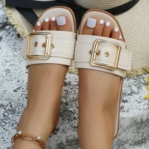 kf-S115ca53713834f93ad78705caffb5d32m-New-Women-Slides-Personality-Buckle-Open-Toe-Wear-resistant-Office-White-Flat-Slippers-Summer-Sandy-Beach