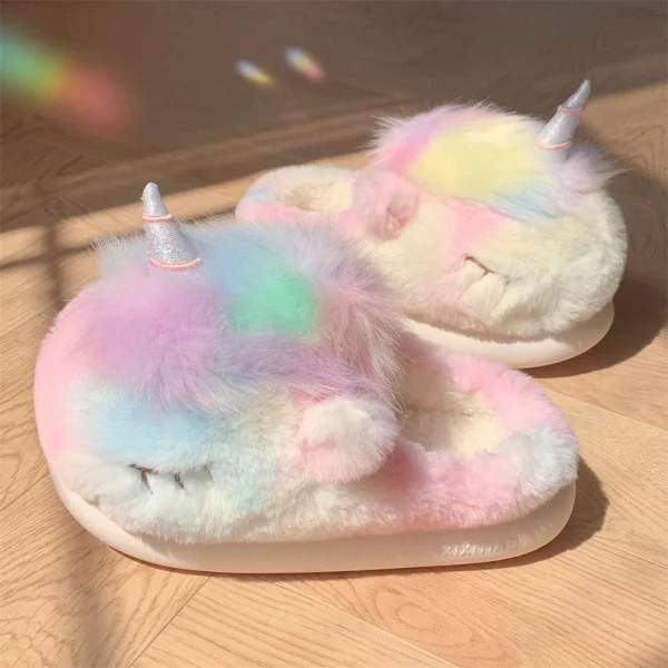 Cute Unicorn Winter New Women Slipper