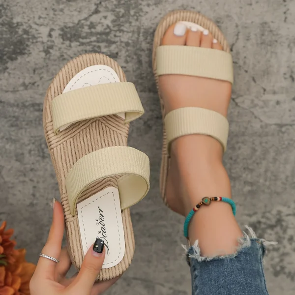 Comfortable Soft-soled Double Flat Slippers